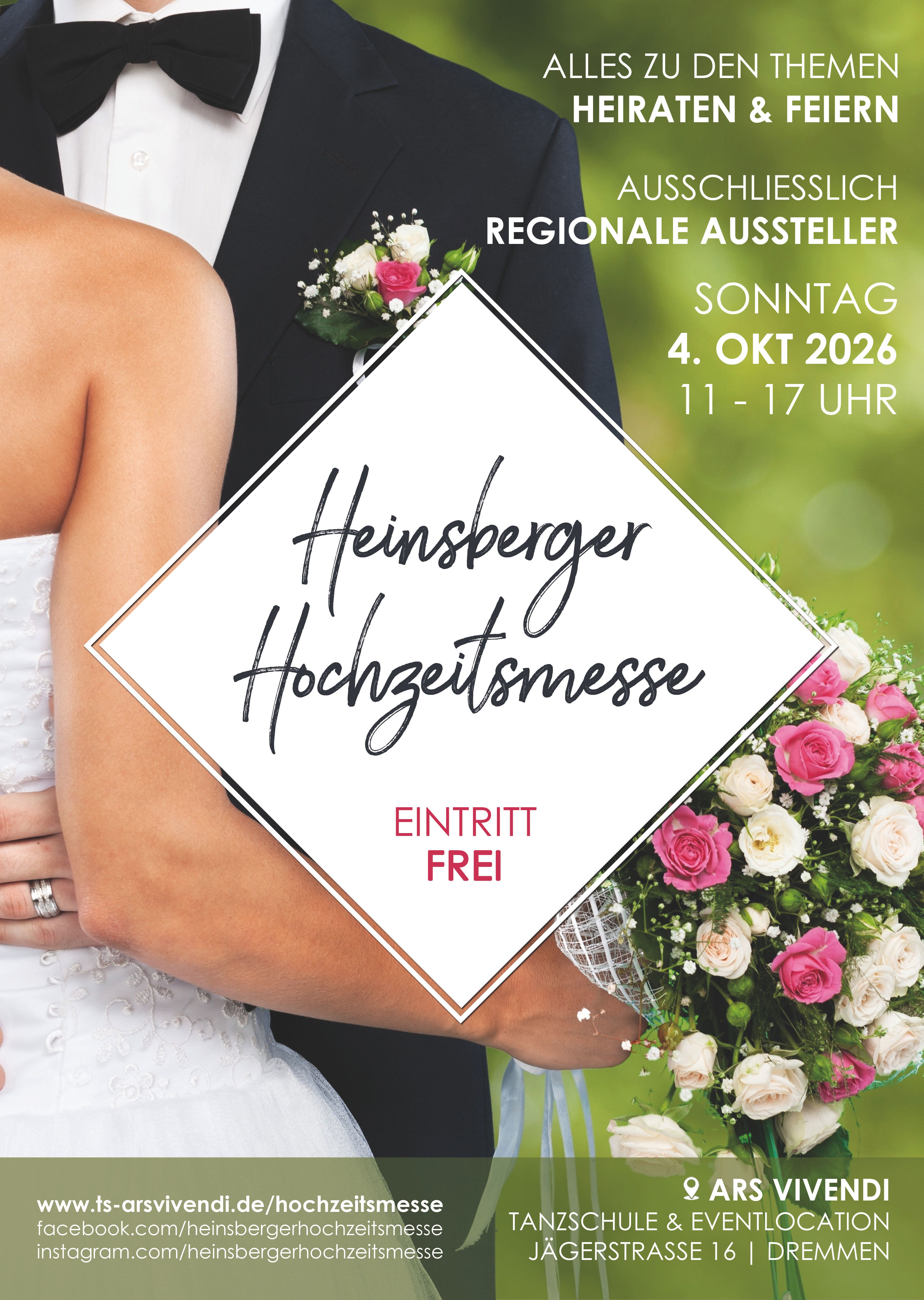 Heinsberger Hochzeitsmesse (wir sind dabei!) am 04.10.2026